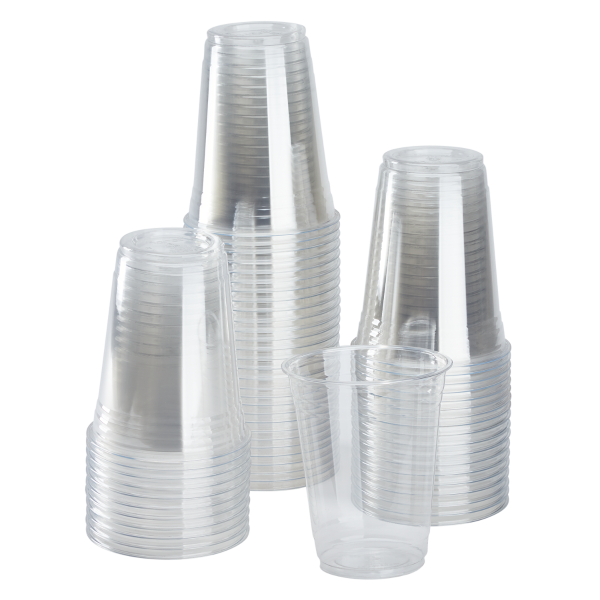 PET Clear Plastic Cups Disposable Cold Cups 1000 Pack
